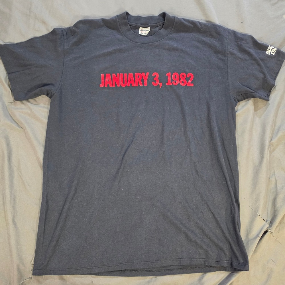 Vintage 1990 Backstreets Staff Bruce Springsteen T-Shirt Stedman XL Made in USA